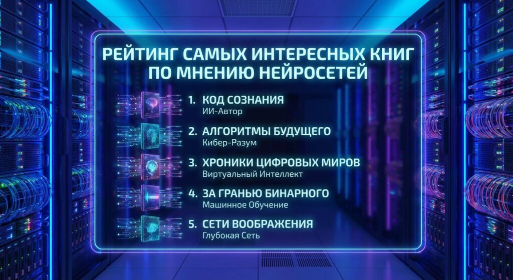 Рейтинг самых интересных книг по мнению нейросетей