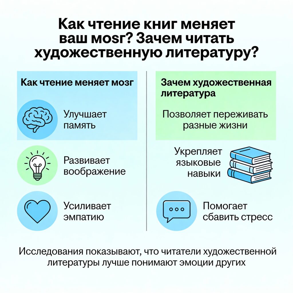 Как чтение книг меняет ваш мозг? Зачем читать художественную литературу?